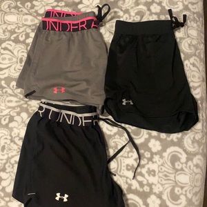 3 pairs of UA shorts!
